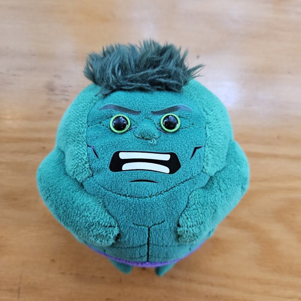TY‎ Marvel Beanie Ballz Incredible HULK Plush Stuffed Animal Super Hero 6"